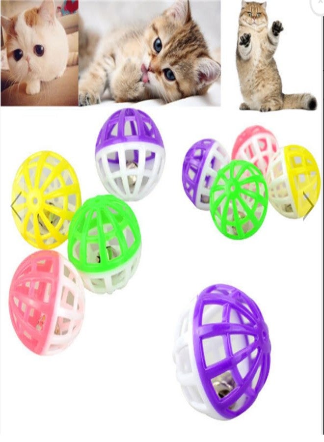 KittuPet كرات بلاستيكية للقطط من كيتو بيت، 4 قطع، كرات بلاستيكية صغيرة، كرات للحيوانات الأليفة، كرات للقطط - Image 4